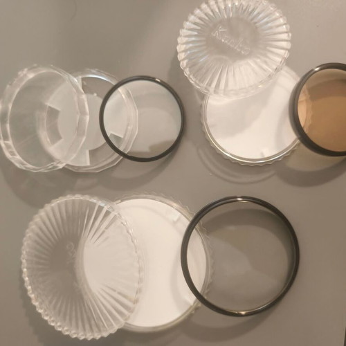 Vintage Camera Lens Filters set like new from Kenko and Toshiba