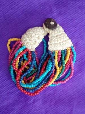 Bracelet colorful knitted new ethnic boho