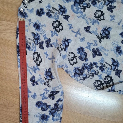 BHS autumn sweater new, grey with blue floral pattern