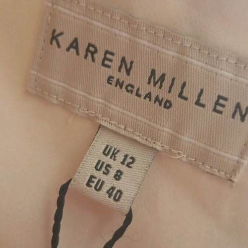 Karen Millen dress new, mini, strapless, silk, beige brown