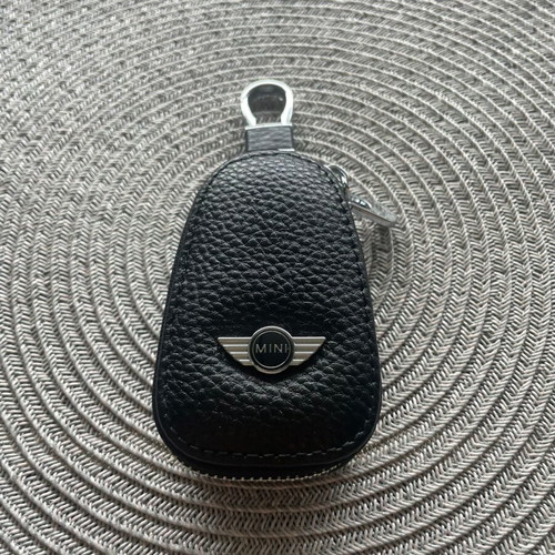 Mini Cooper Car Key Case new, black genuine leather