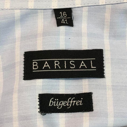 Barisal shirt new, size L/XL, white and blue cotton