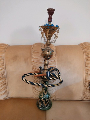 Hookah new 1 meter height with large decorative komboloi