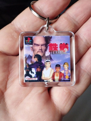 Tekken 2 PS1 keychain new acrylic transparent