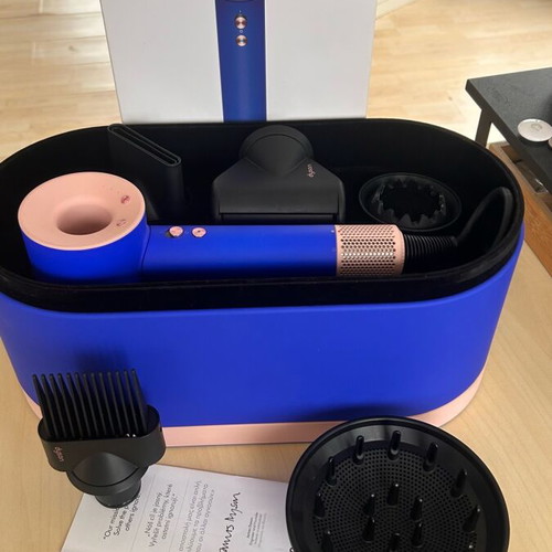 Dyson Supersonic HD07 like new, full set special edition blue/blush