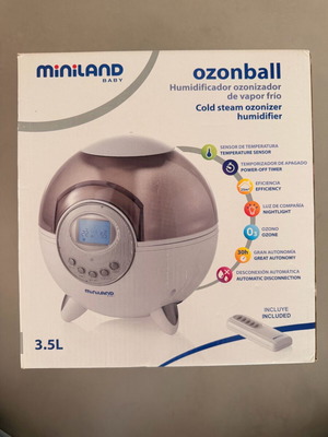 Miniland Ozonball 3.5L humidifier like new with ozone and remote