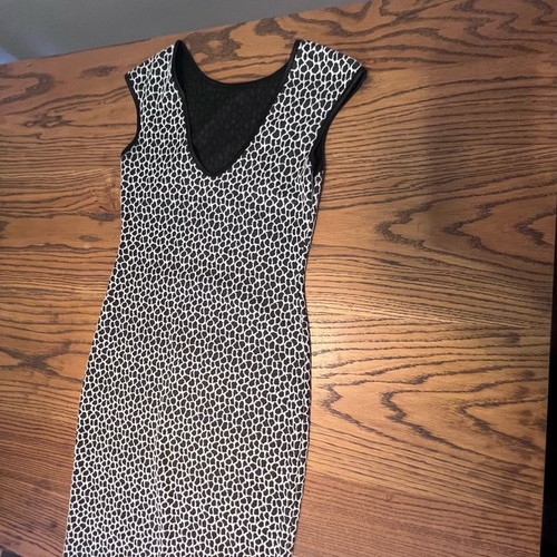 Dress tight fitted used, white, size S
