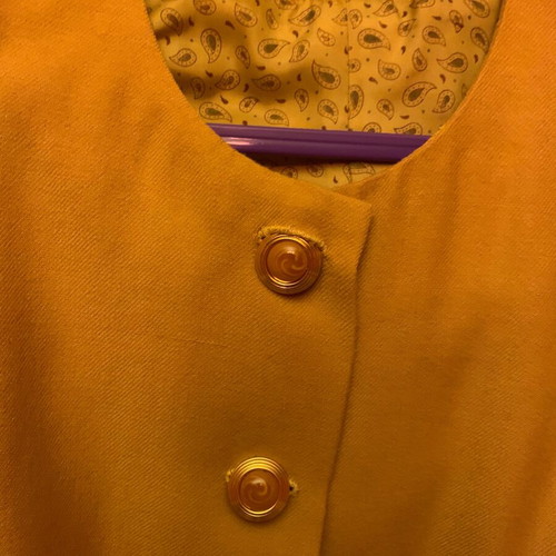 Wool blazer thin mustard like new, size XL