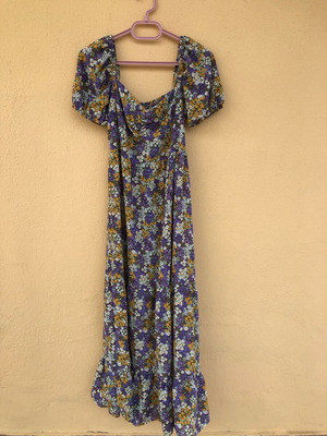 Floral maxi dress new with off-shoulder design