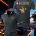 Μπλούζα Polo John Player Special Team Lotus XL καινούργια, γκρι μπεζ