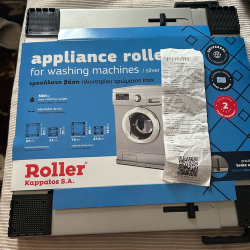 Roller washing machine base new inox for 300kg