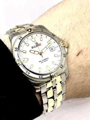 Buler Quartz 38mm waterproof watch with sapphire and strong lume