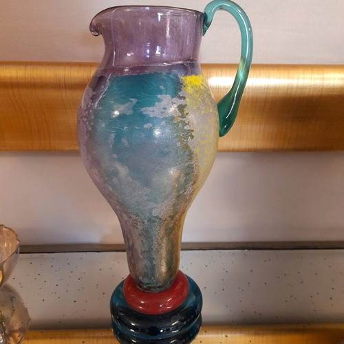 Kosta Boda vintage pitcher new, part of Can Can Kjell Engman set