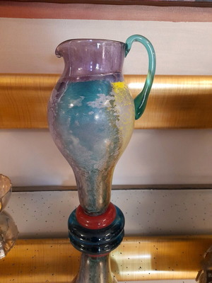 Kosta Boda vintage pitcher new, part of Can Can Kjell Engman set