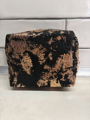 Mac Collection Limited Edition Make Up Bag tweed μαύρο και μπρονζέ