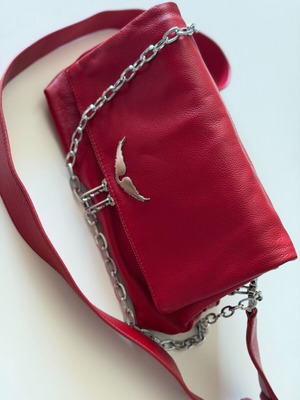 Zadig & Voltaire Crossbody bag like new, red leather
