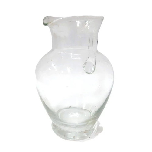 Vintage glass pitcher like new, transparent