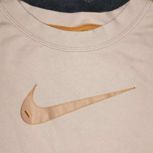 Nike Oversized Crop Top Sweatshirt σαν καινούργιο, μπεζ ροζ, XL