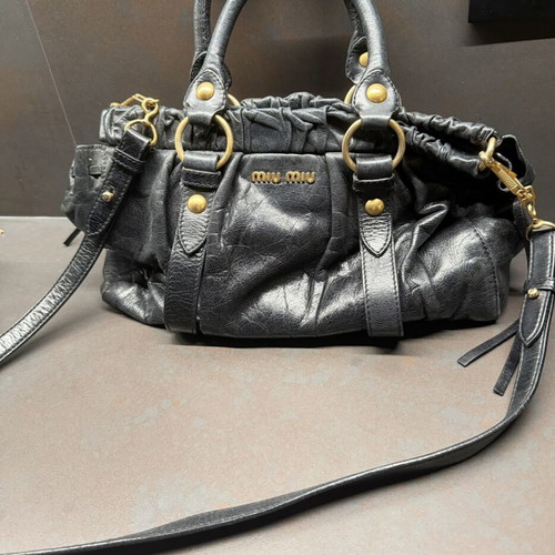 Miu Miu Vitello handbag, black