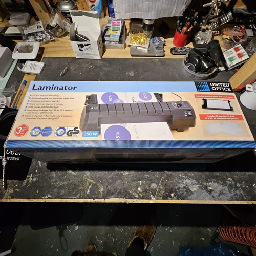 Laminator machine new, hot and cold