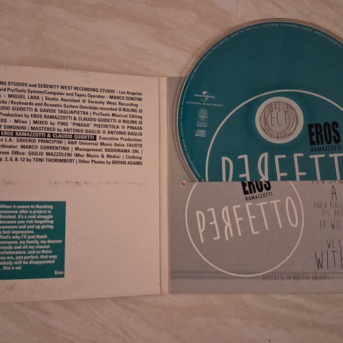 Eros Ramazzotti Perfetto CD album used, 2015 pop-rock