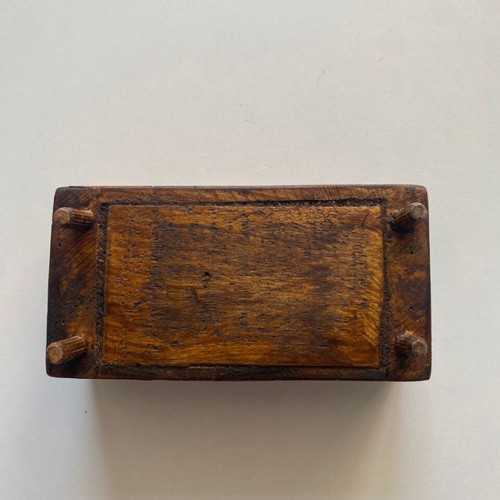 Rustic wooden candle holders set of 3 used, handcrafted minimal style