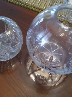 Crystal vases like new