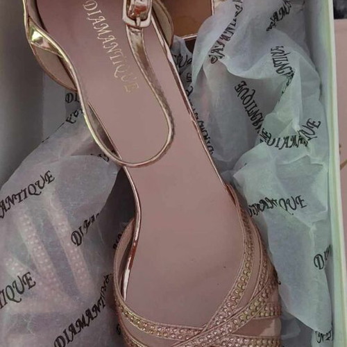 Pink gold sandal size 41 like new