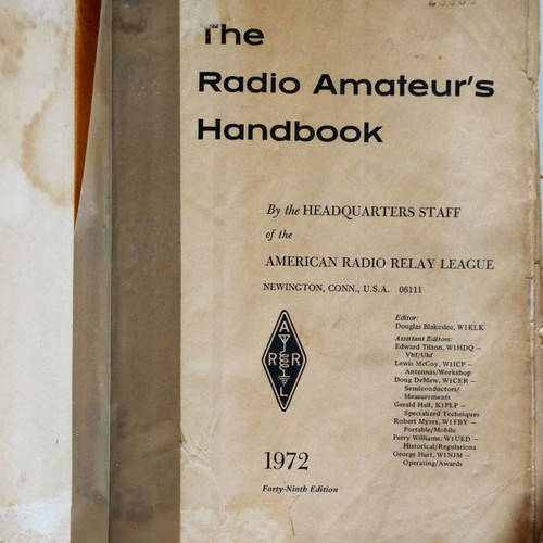 Amateur Radio 1972 book used for radio amateurs