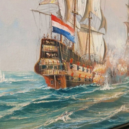J.Harvey oil painting 53x43 cm used