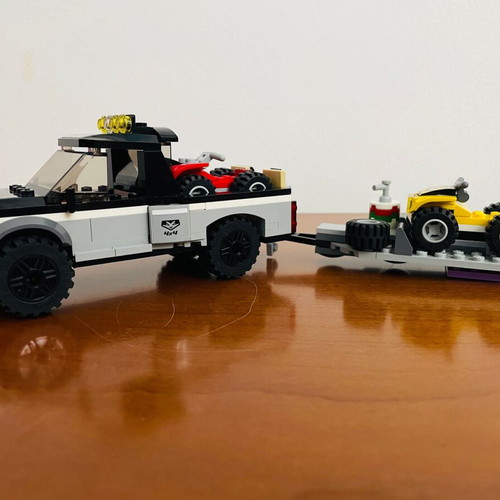 Lego City 60148 ATV Race Team used, truck and 2 ATVs