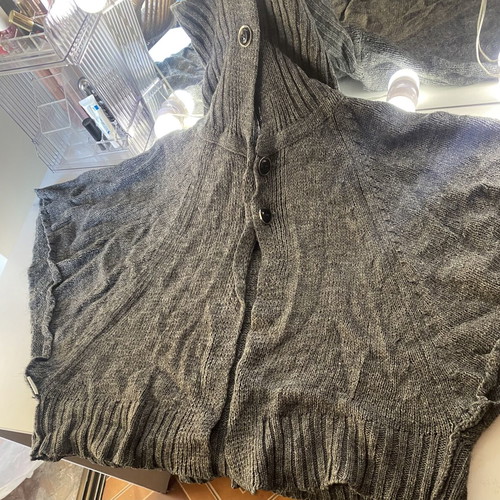Gray cardigan sweater, size M / 38 / 10
