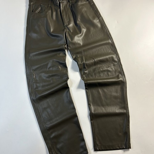 Bershka Vintage Y2K leather flared fit pants, size EU 36