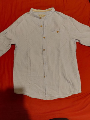 Zara boys' light blue shirt like new, size 140 cm, age 10