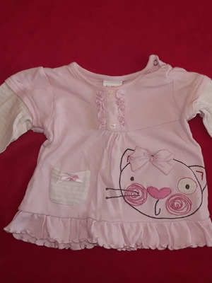 Σετ λευκό/ροζ μεταχειρισμένο για 6-12 μηνών