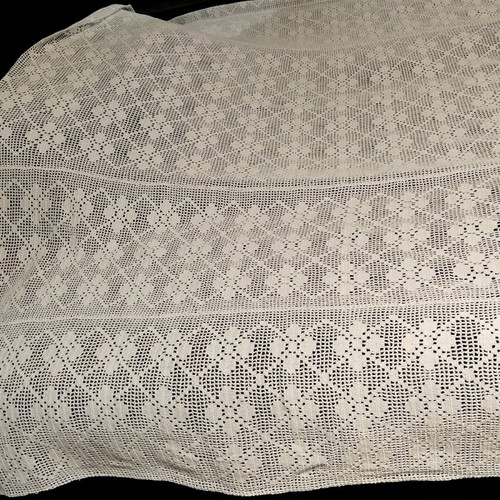 Handmade large white blanket new