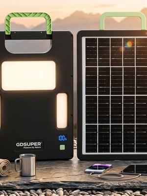 Ηλιακό Power Station 10.000mAh 15W φορητό φορτιστή