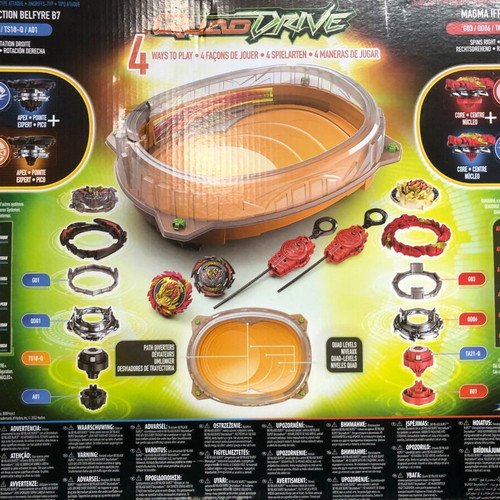 Beyblade Burst Quad Drive Cosmic Vector new with two figures and launchers