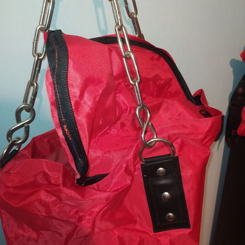 Boxing punching bag new with gloves