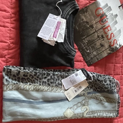 Guess plus size t-shirt new, dark gray, 100% cotton, size L