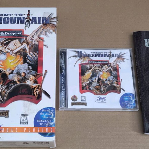 Advanced Dungeons And Dragons Descent To Undermountain PC CD-ROM like new