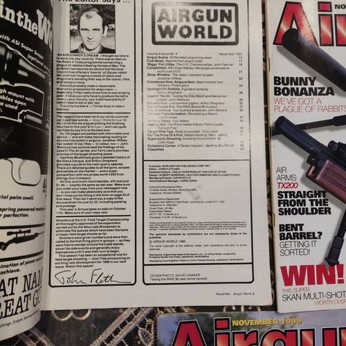 Airgun World magazine collection, 5 vintage issues 1985 & 2001