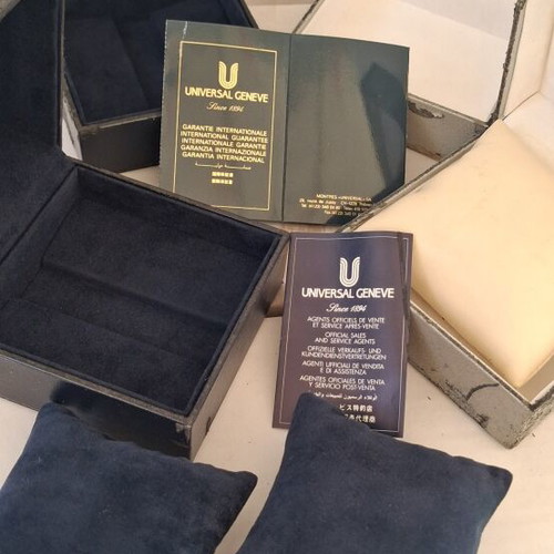 Universal Geneve watch boxes refurbished, set of 4