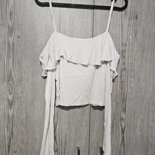 Forever 21 blouse used, size L, white
