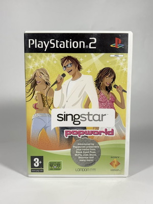 SingStar Popworld PS2 game used, complete with manual