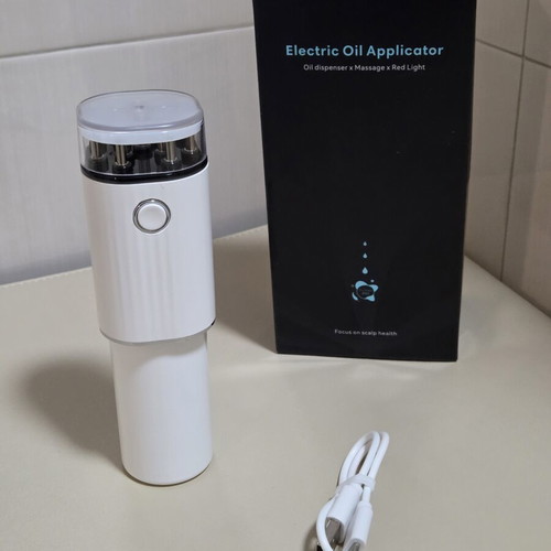 Electric Oil Applicator for Scalp Massage and Red Light Therapy