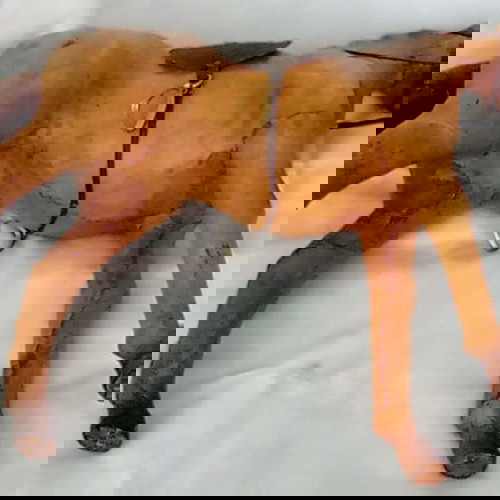 Vintage Handmade Leather Horse like new 54x44cm