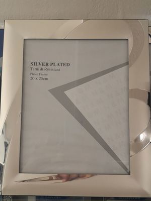 Silver photo frame 20x25 wedding new