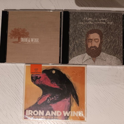 Iron & Wine 3 CDs like new, 3 studio folk albums