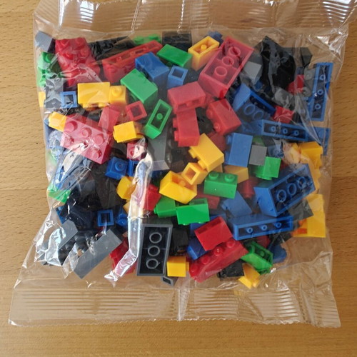Building blocks in various shapes and colors, new
